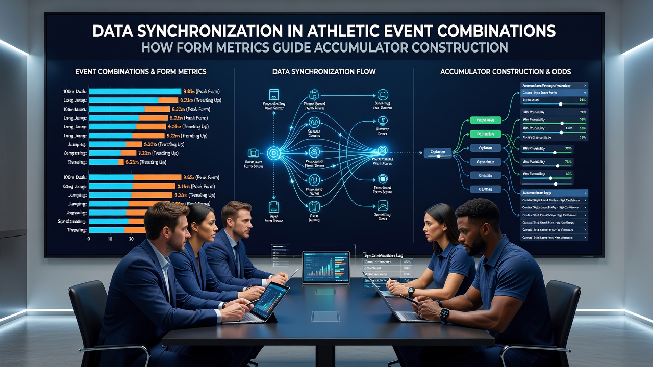 Graph displaying synchronized form metrics from football, tennis and racing events