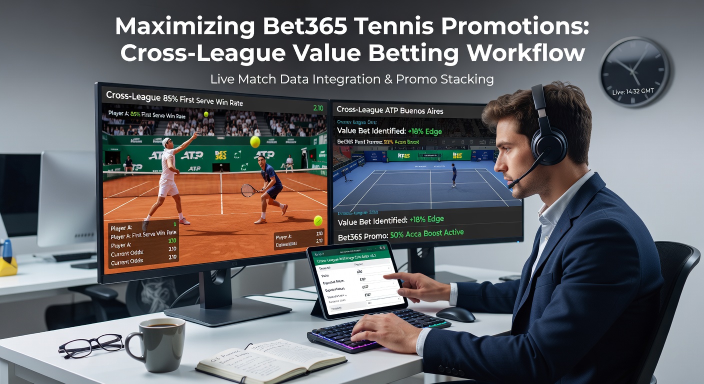 Dynamic chart showing cross-league tennis accumulator payouts on Bet365 during live matches