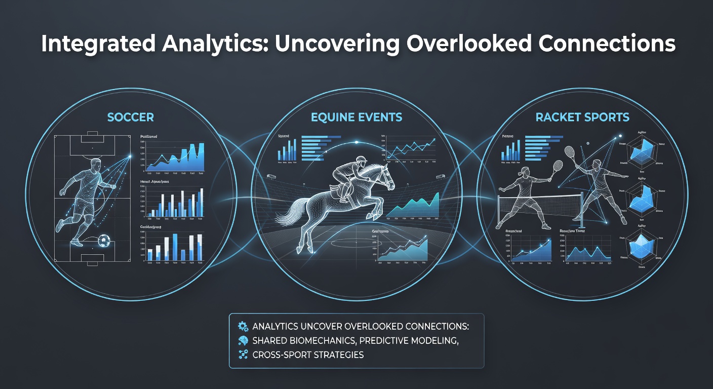 Composite visualization showing overlaid performance trends from football, horse racing, and tennis events