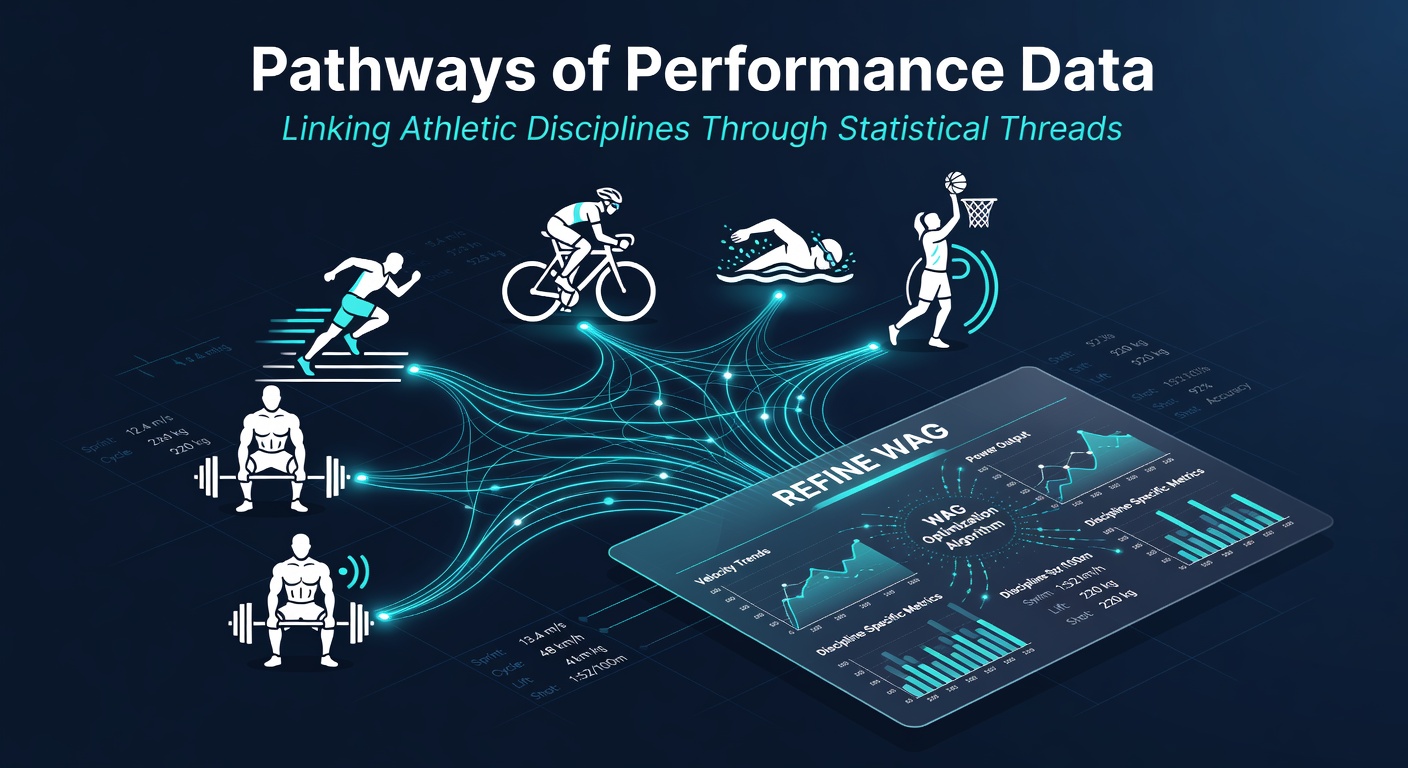 Visualisation of merged performance metrics across football, tennis and horse racing for accumulator construction