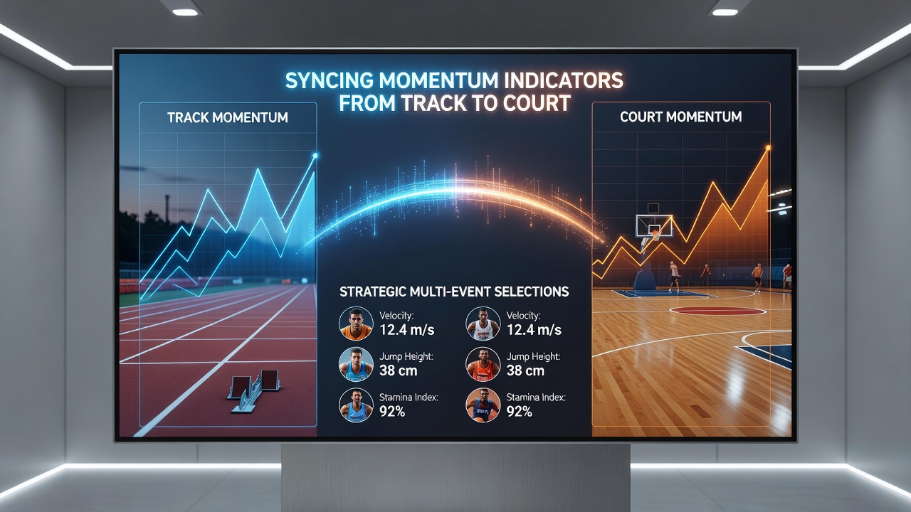 Dashboard displaying synchronized momentum graphs for horse racing and tennis events